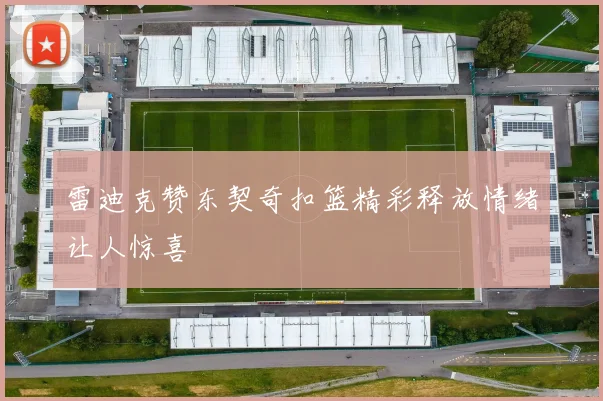 雷迪克赞东契奇扣篮精彩释放情绪让人惊喜